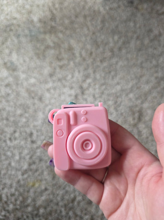 3D Printed Camera Photo Keychain | Custom Photo Reveal Keychain