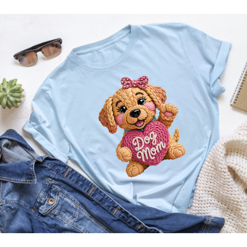 Dog Mom Shirt, Cute Puppy Graphic Tee, Dog Lover Gift, Pet Mom Shirt, Animal Lover Tee, Cute Dog Shirt, Gift for Dog Owner, Dog Mama Shirt Kendra's Self-Made Originations