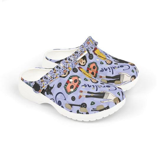 Kids' Garden Adventure Clogs — Cute Raincoat & Ladybug EVA Foam Shoes Printify
