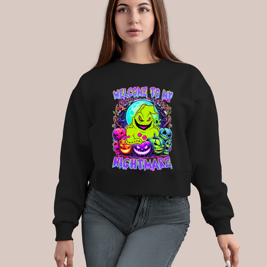 💚🎃 Welcome to My Nightmare Sweatshirt 🎃💚 Kendra's Self-Made Originations