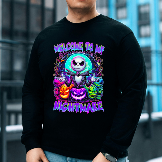 Welcome to My Nightmare Sweatshirt – Neon Halloween Crewneck Kendra's Self-Made Originations