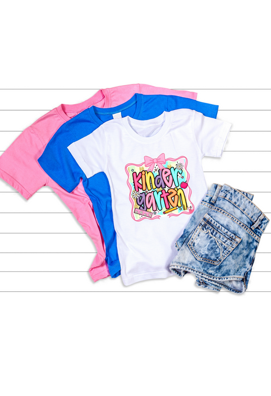Cute Custom Kindergarten Shirt Kendra's Self-Made Originations