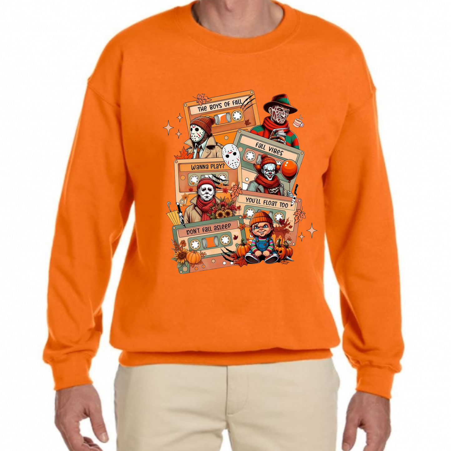 🍂 The Boys of Fall mix tapes Horror Sweatshirt