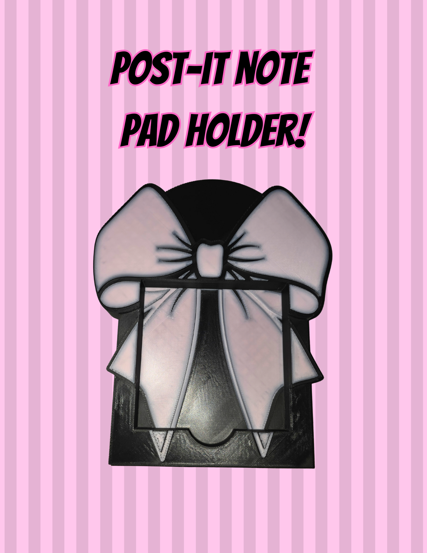 3D printed Post-it Note holder Kendra's Self-Made Originations