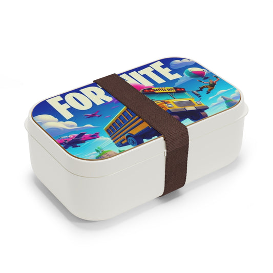 Fortnite Battle Bus Bento Lunch Box — Kids Gamer Lunchbox with Bold Game Artwork Printify