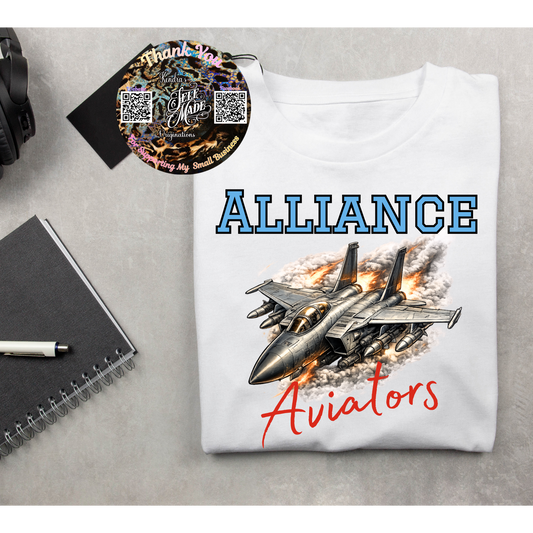 Alliance Aviators Spirit Wear Tee Kendra's Self-Made Originations