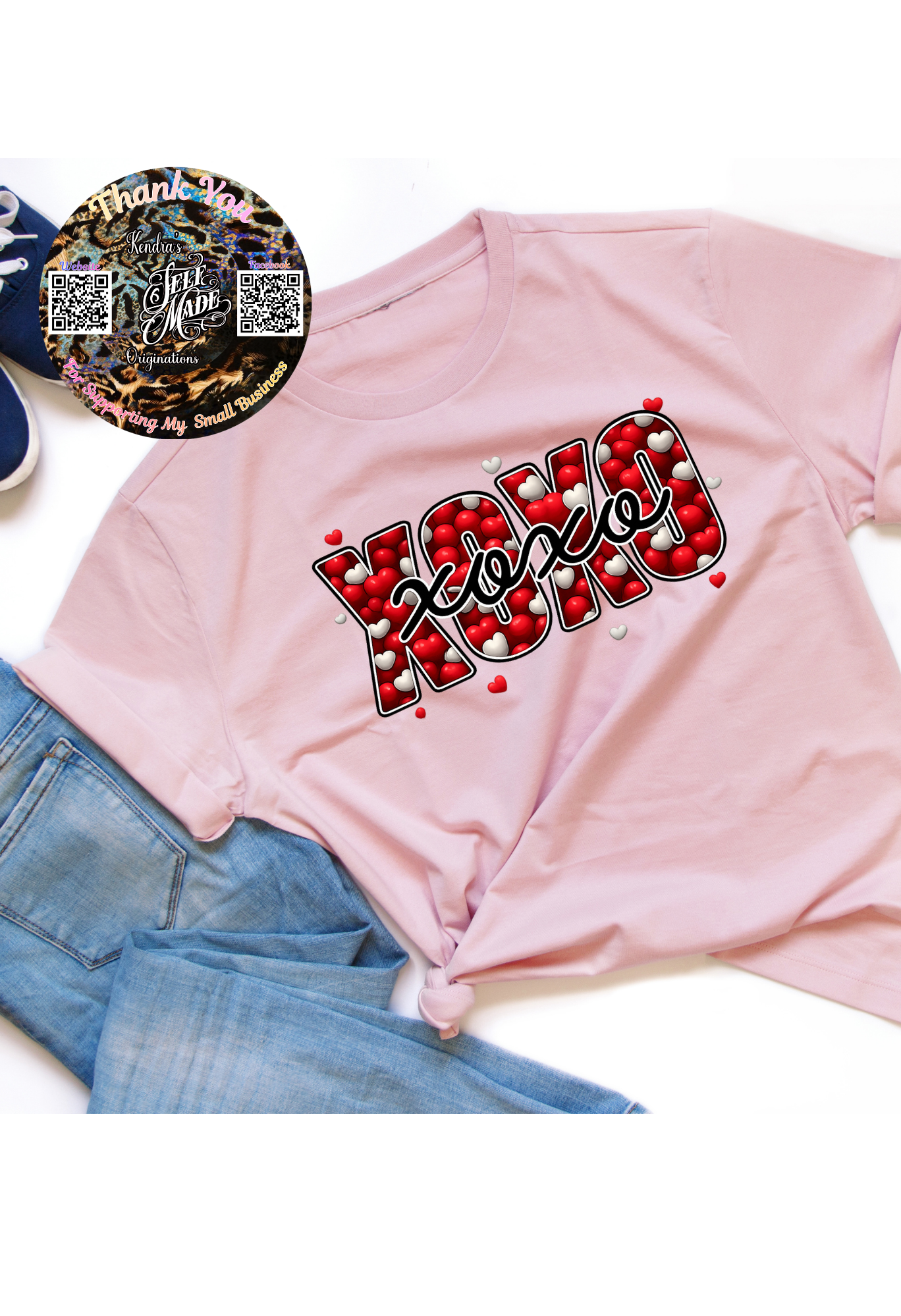💖 XOXO Valentine Shirt 💖 Kendra's Self-Made Originations