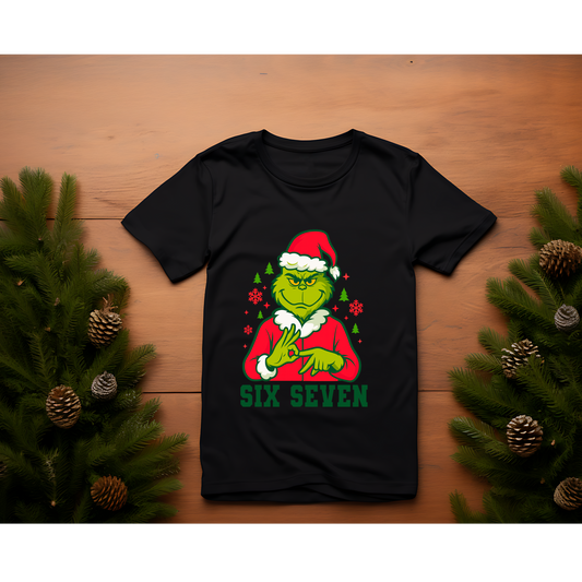 💚 Six Seven Christmas Crewneck – Grinch Holiday Edition Kendra's Self-Made Originations