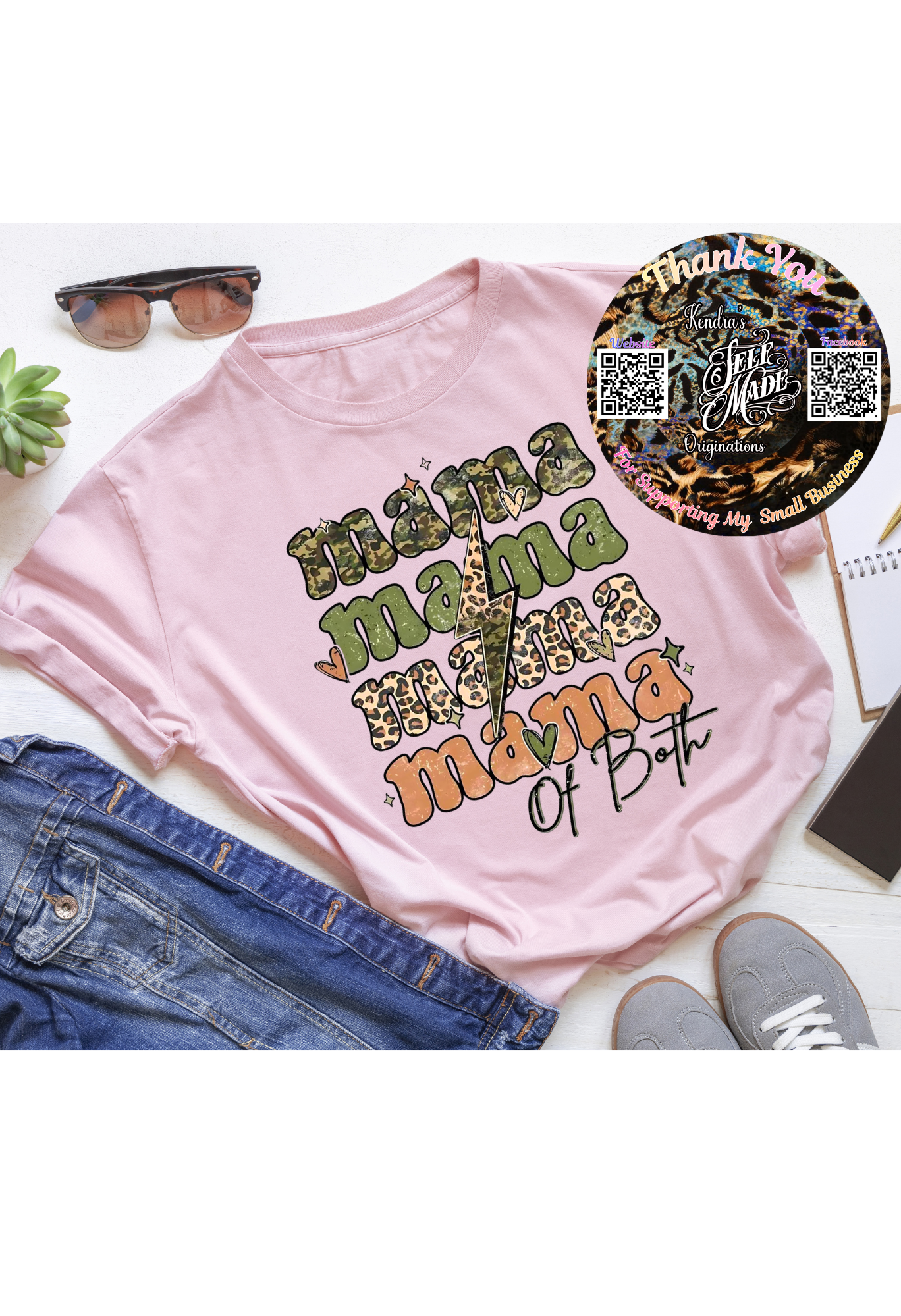 Mama Mama Mama Shirt | Funny Mom Life Tee | Camo Leopard Mama Shirt | Tired Mom Graphic Tee Kendra's Self-Made Originations