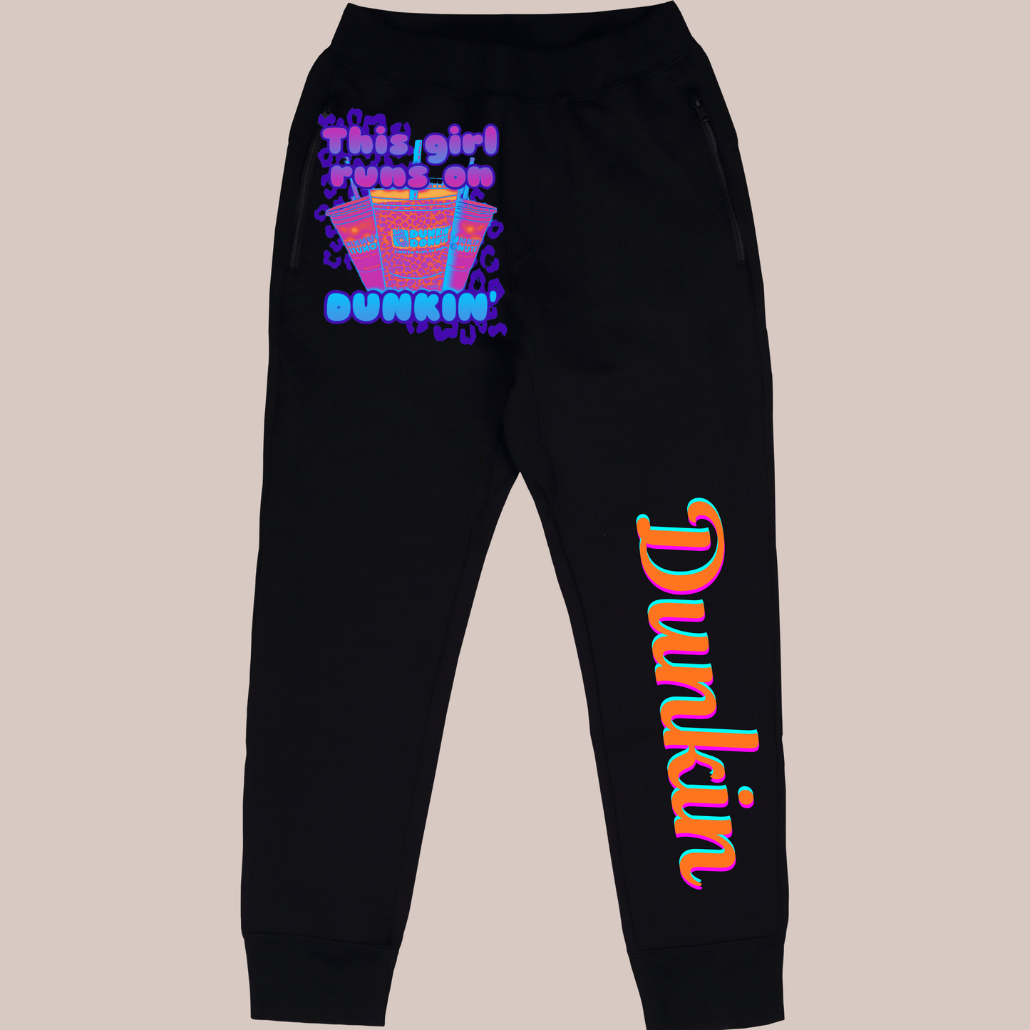 ☕✨ This Girl Runs on Dunkin’ Joggers ✨☕ Kendra's Self-Made Originations
