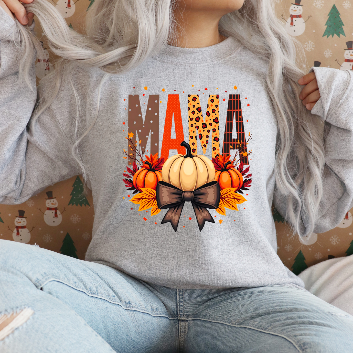 🍂🎃 Fall Mama Pumpkin Sweatshirt 🎃🍂 Kendra's Self-Made Originations