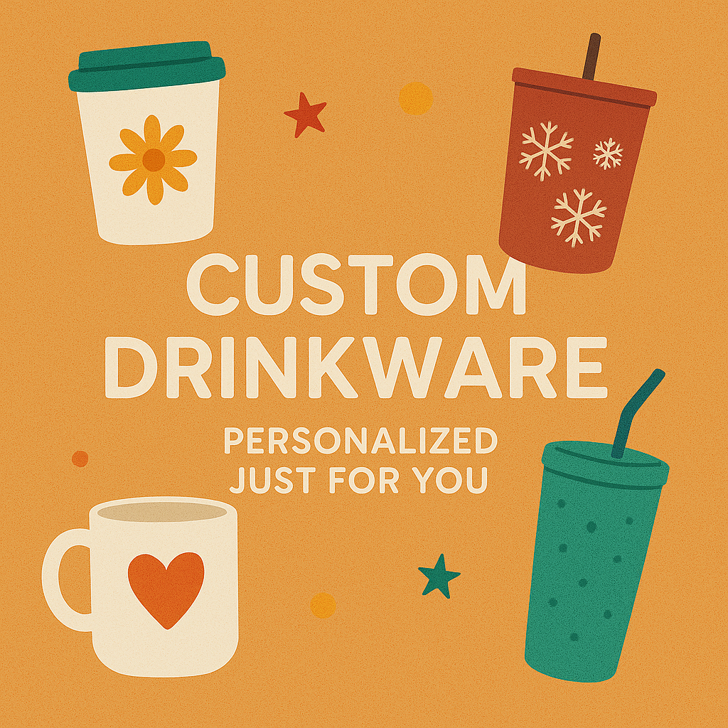 ☕✨ Custom Drinkware Collection – Personalized Just for You! ✨🥤