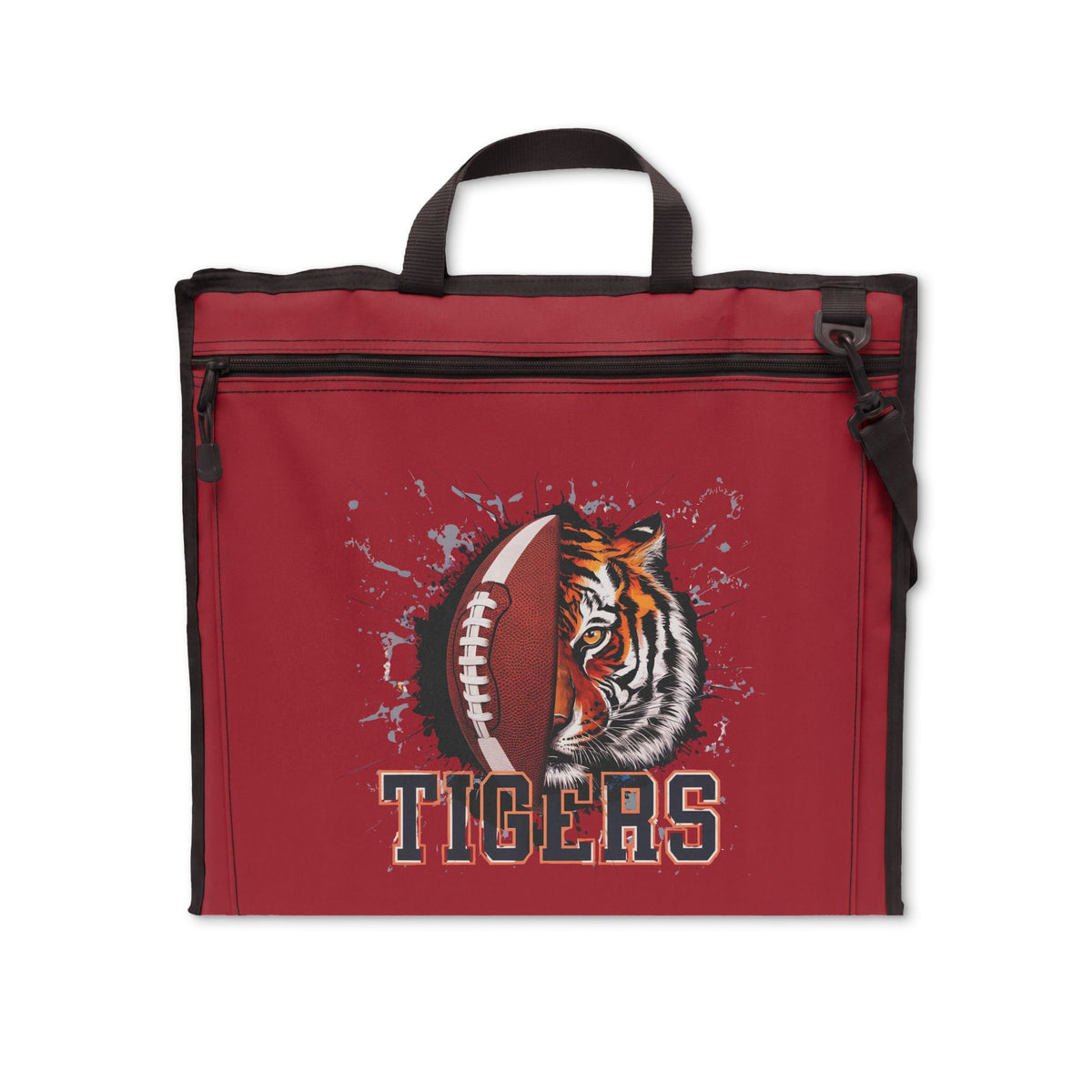 Tigers Football Stadium Seat — Padded Portable Bleacher Chair with Back Support Printify