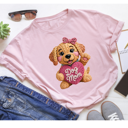 Dog Mom Shirt, Cute Puppy Graphic Tee, Dog Lover Gift, Pet Mom Shirt, Animal Lover Tee, Cute Dog Shirt, Gift for Dog Owner, Dog Mama Shirt Kendra's Self-Made Originations