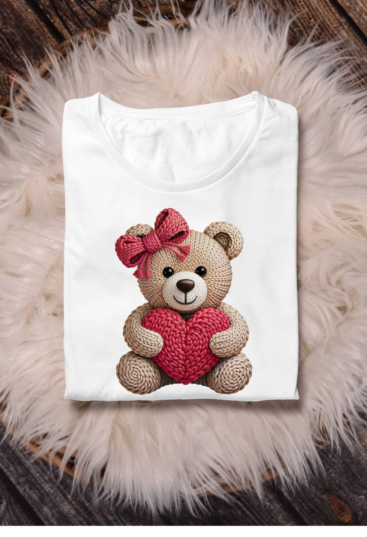 🧸💖 Teddy Bear Valentine Shirt 💖🧸 Kendra's Self-Made Originations