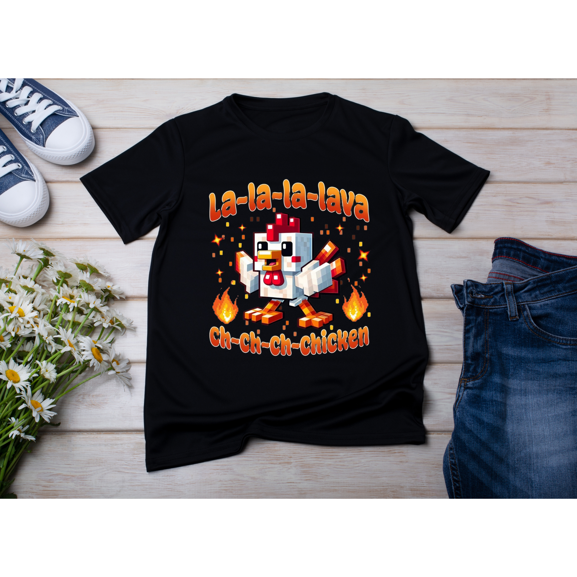 🎮 La-la-la-Lava Chicken T-Shirt Kendra's Self-Made Originations