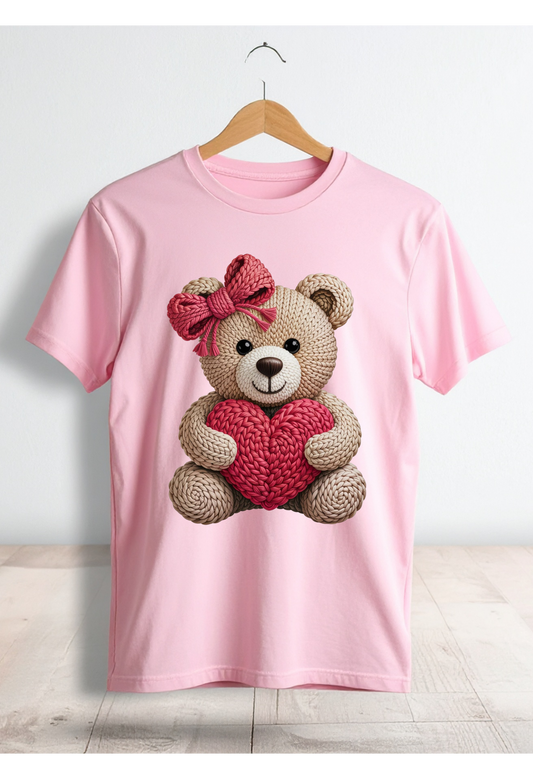 🧸💖 Teddy Bear Valentine Shirt 💖🧸 Kendra's Self-Made Originations