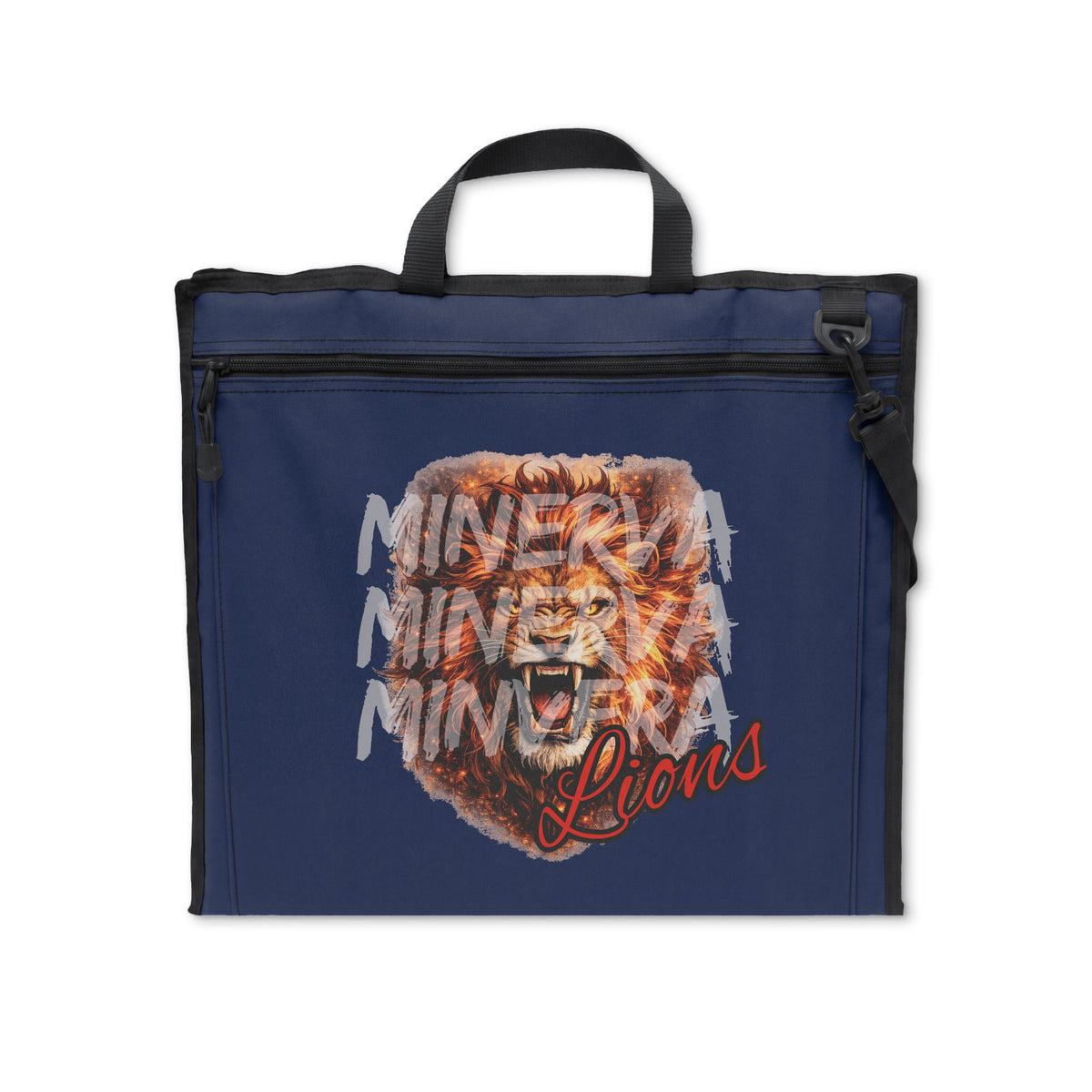 Stadium Seat — Minerva Lions Padded Foldable Chair with Back Support Printify