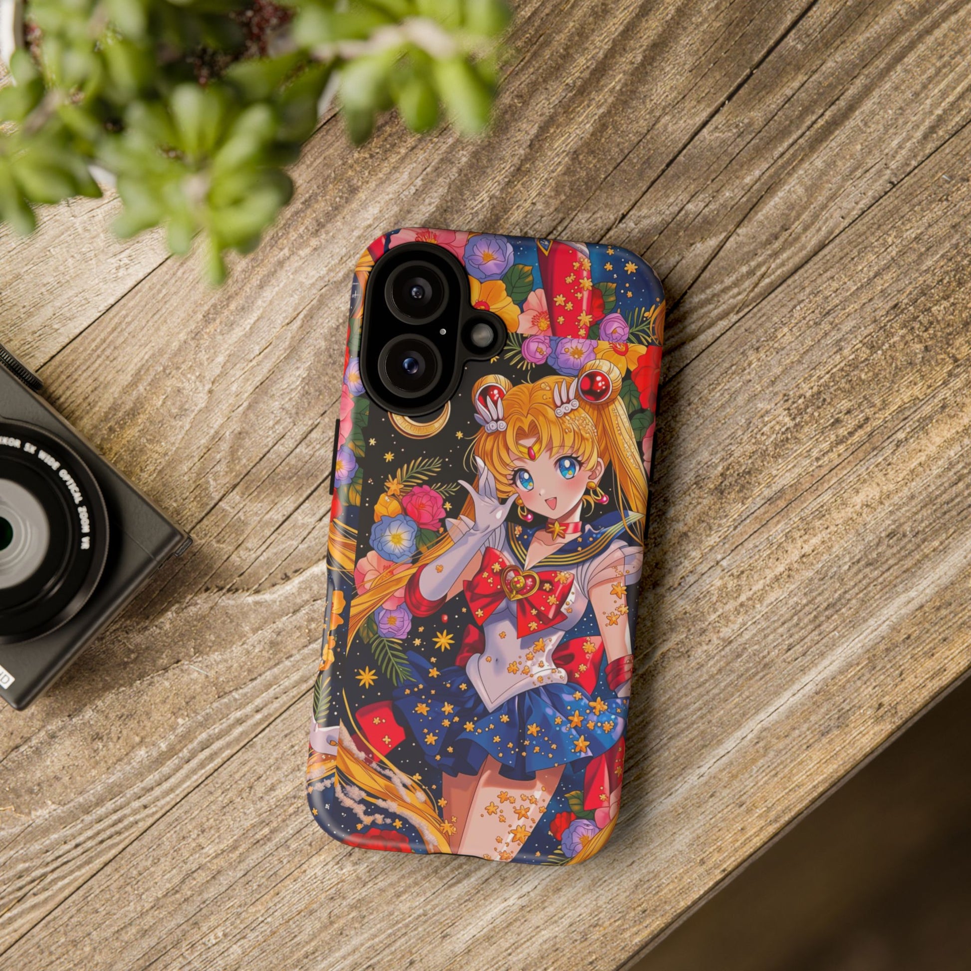 Sailor Moon Anime Phone Case – Colorful Magical Girl iPhone Cover Printify