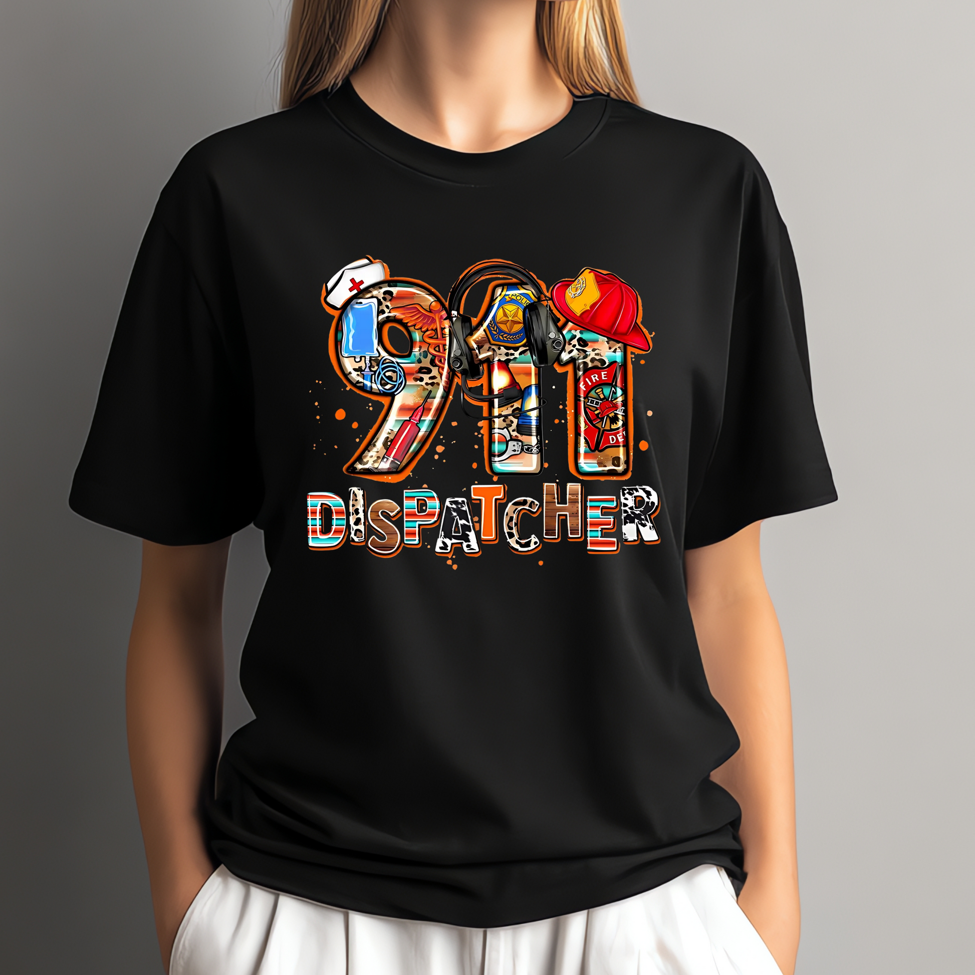 ☎️ 911 Dispatcher Tee – Everyday Heroes Collection Kendra's Self-Made Originations