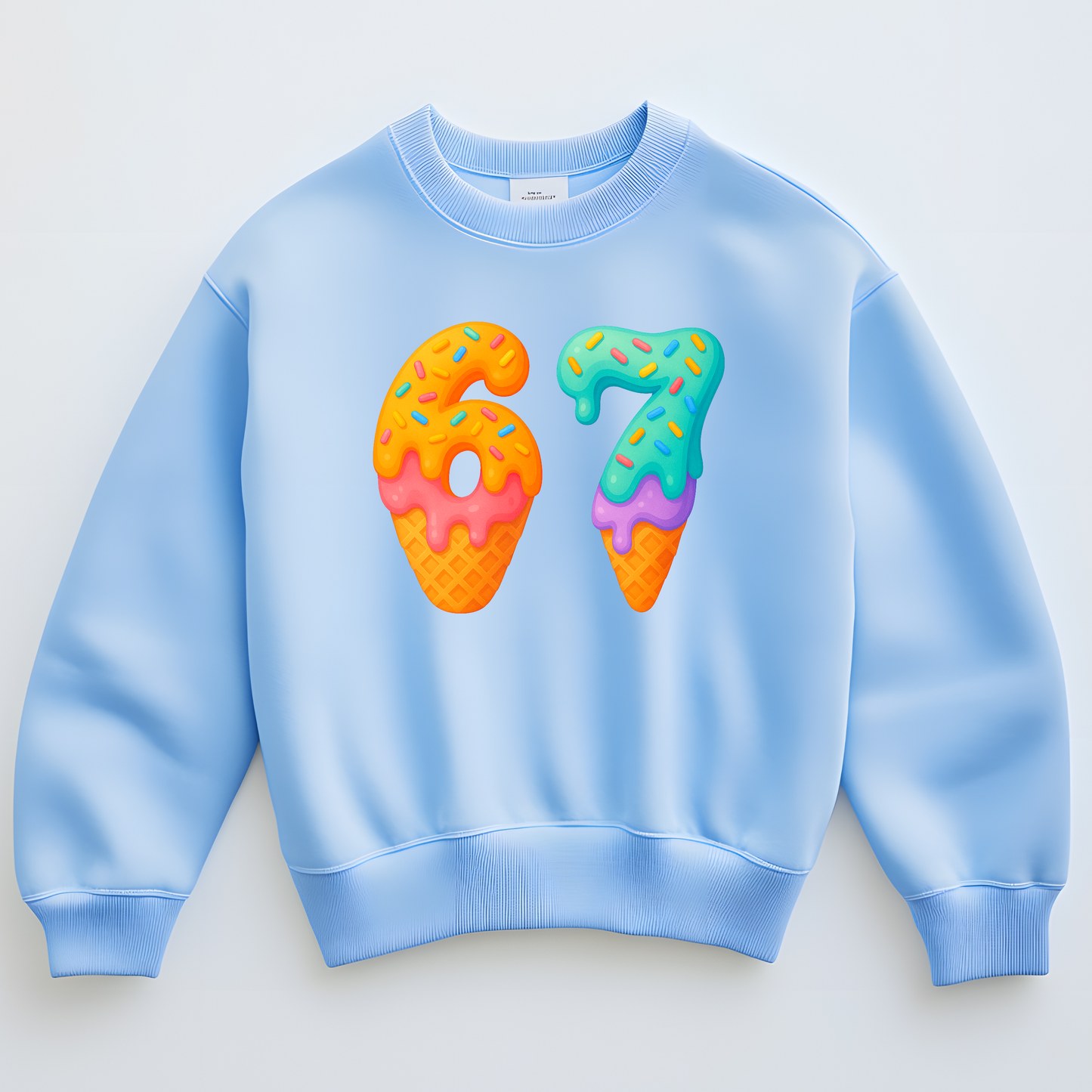 🍦 Ice Cream Drip “67” Sweatshirt Kendra's Self-Made Originations