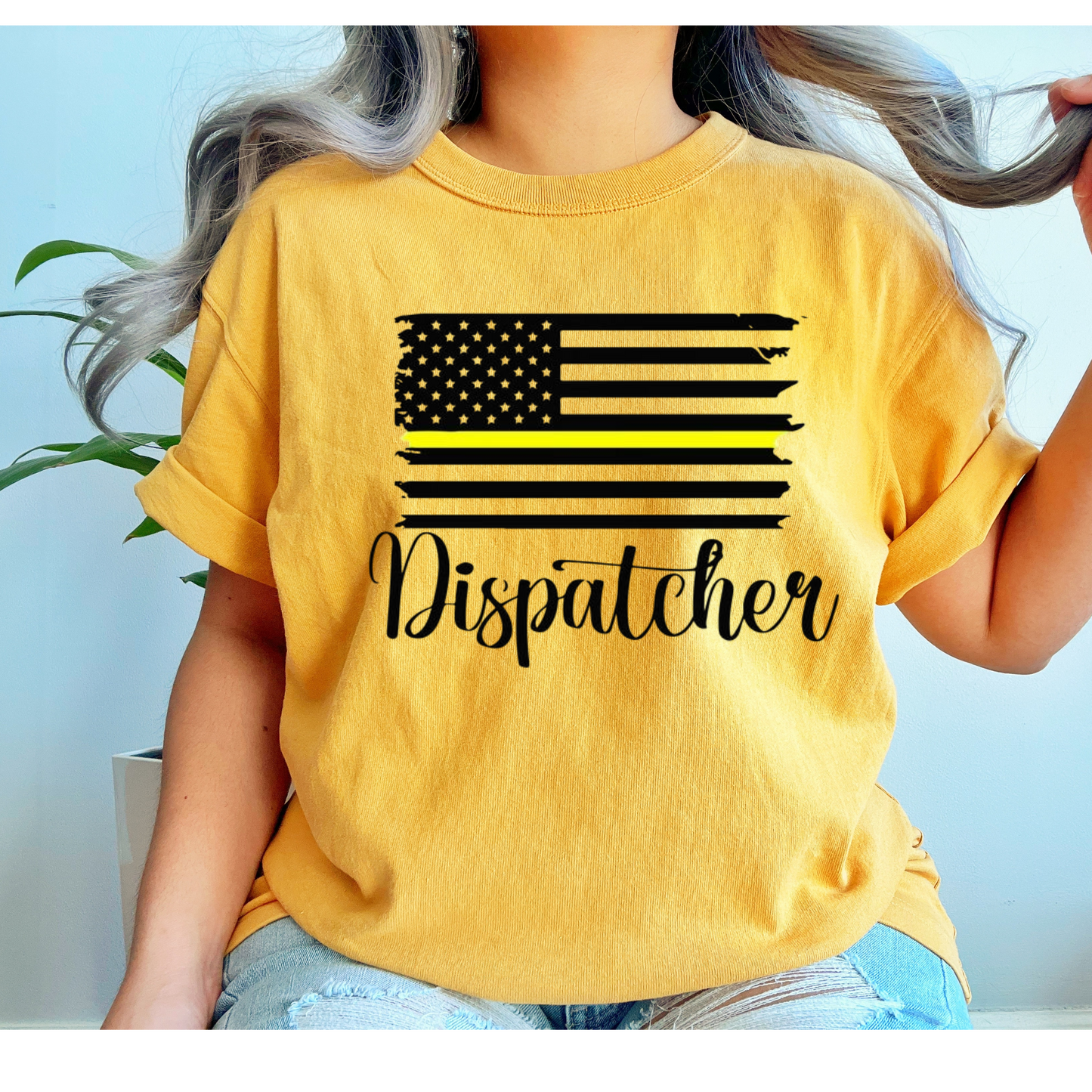 🚨 Dispatcher Thin Gold Line Sweatshirt Kendra's Self-Made Originations