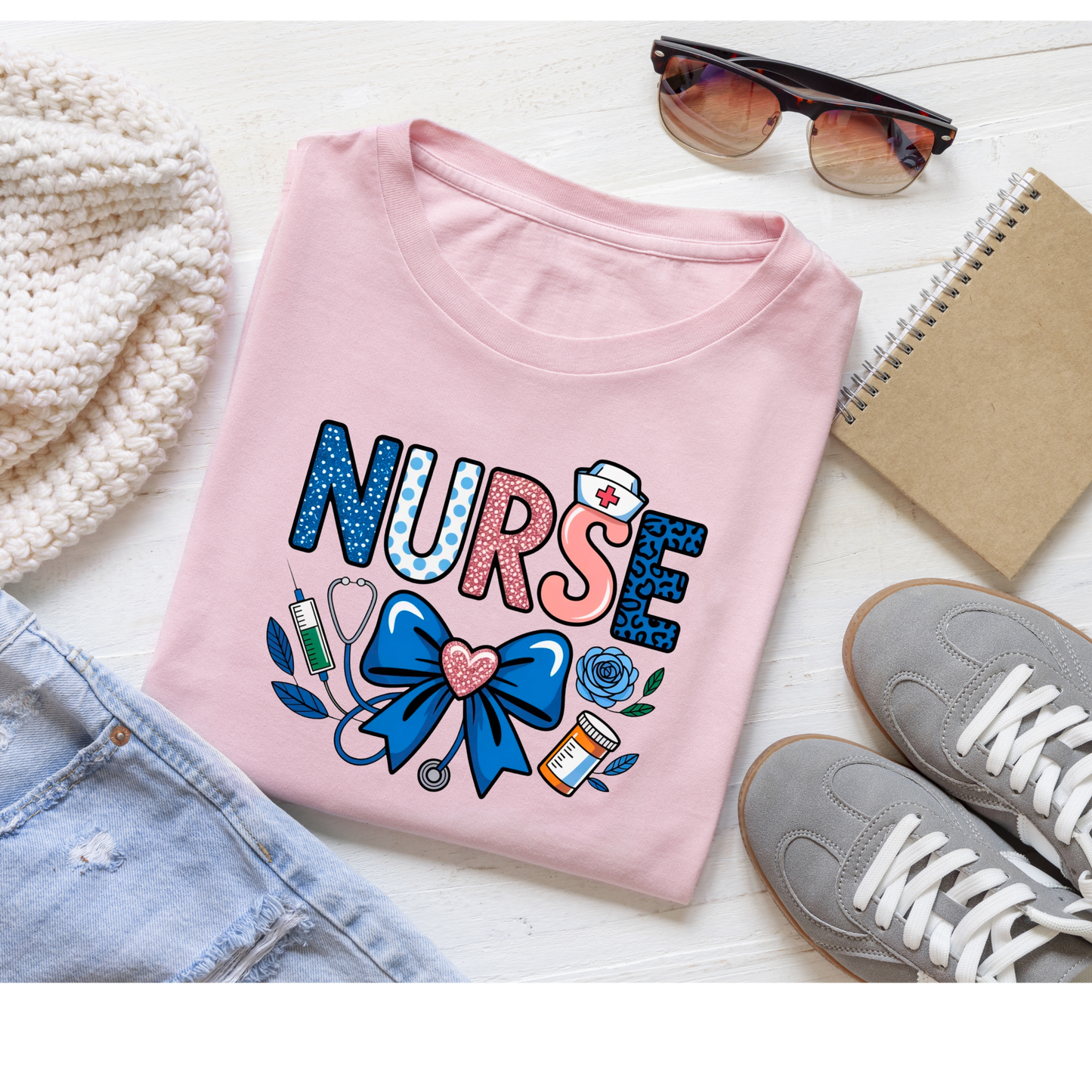 Cute Nurse Shirt | Nurse Life Tee | Healthcare Worker Shirt | RN Gift | Nurse Appreciation | Medical Shirt Kendra's Self-Made Originations