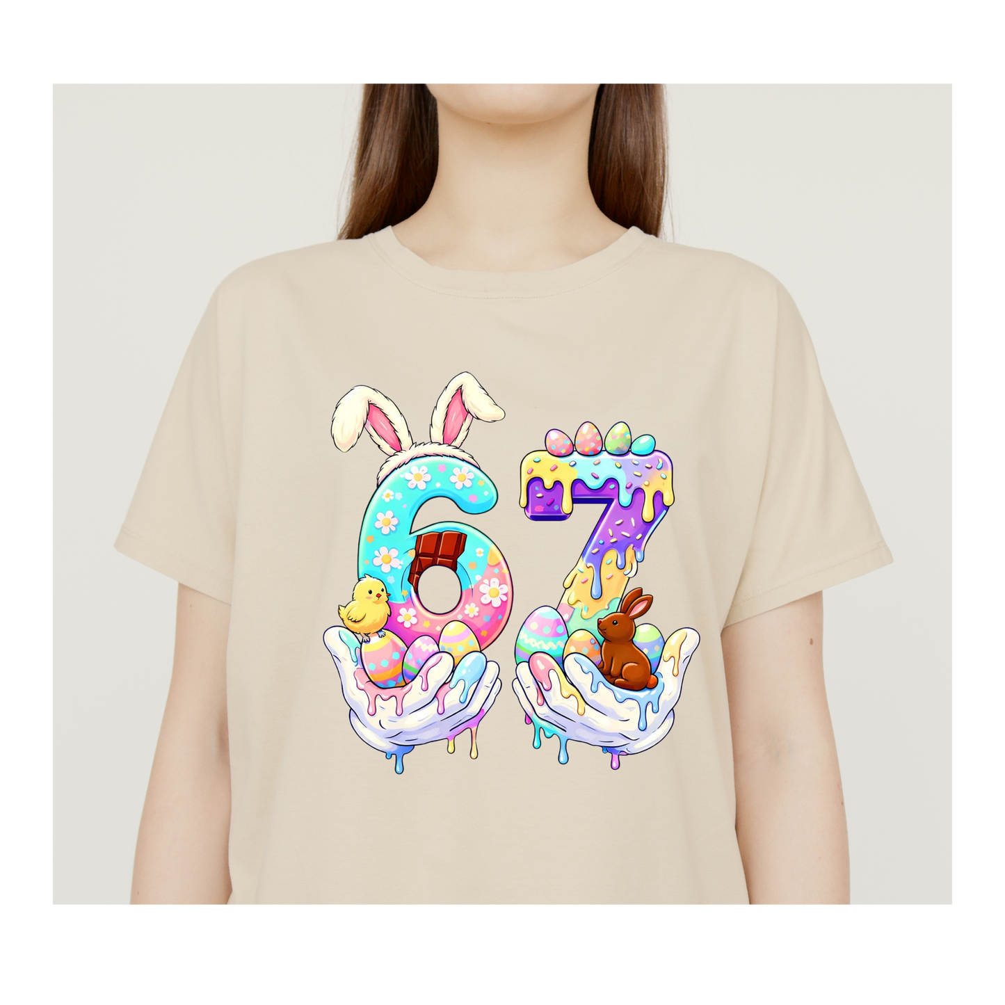 67 Easter Bunny Shirt | Easter Number Shirt | Cute Spring Easter Tee Kendra's Self-Made Originations