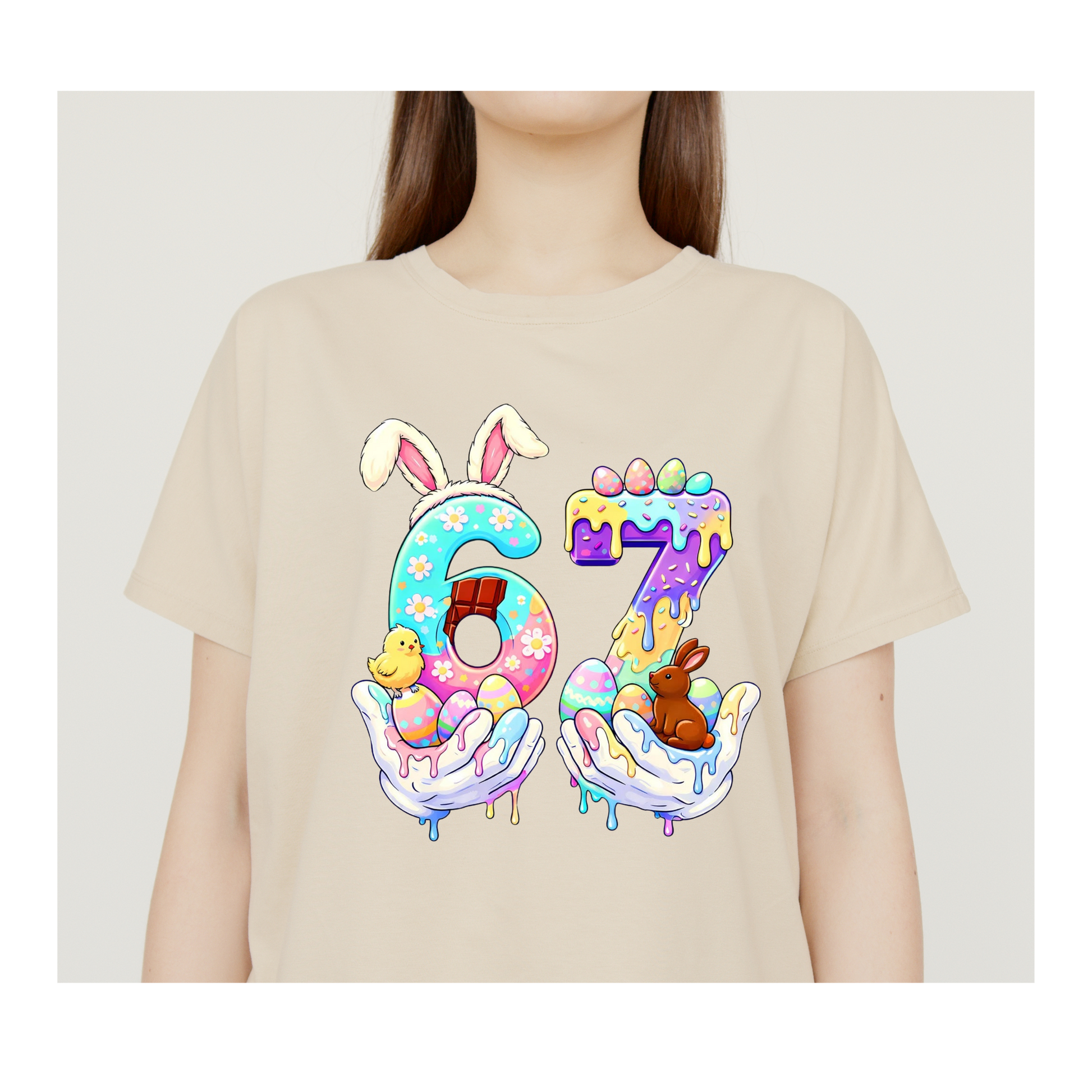 67 Easter Bunny Shirt | Easter Number Shirt | Cute Spring Easter Tee Kendra's Self-Made Originations