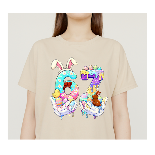 67 Easter Bunny Shirt | Easter Number Shirt | Cute Spring Easter Tee