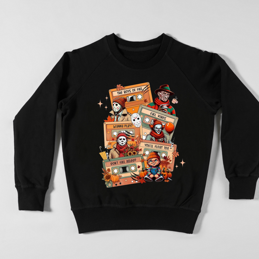 🍂 The Boys of Fall mix tapes Horror Sweatshirt