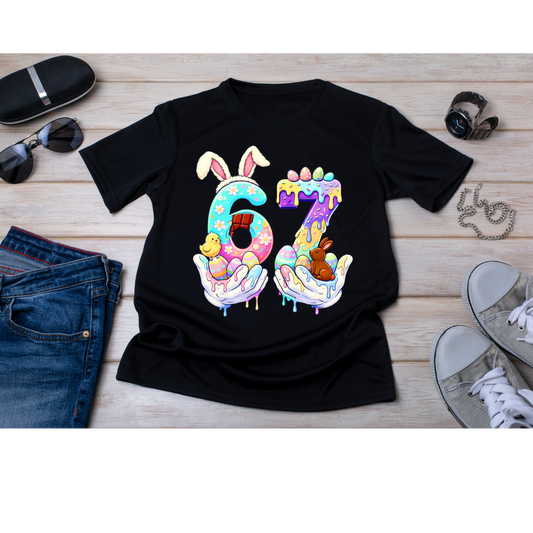 67 Easter Bunny Shirt | Easter Number Shirt | Cute Spring Easter Tee