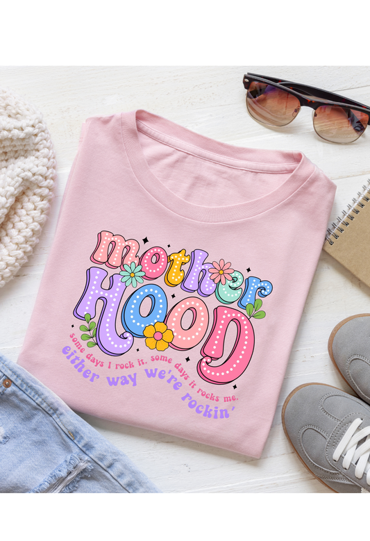 Motherhood Shirt | Funny Mom Life Tee | Cute Mom Graphic Shirt | Mom Humor Shirt | Real Life Mom Tee Kendra's Self-Made Originations