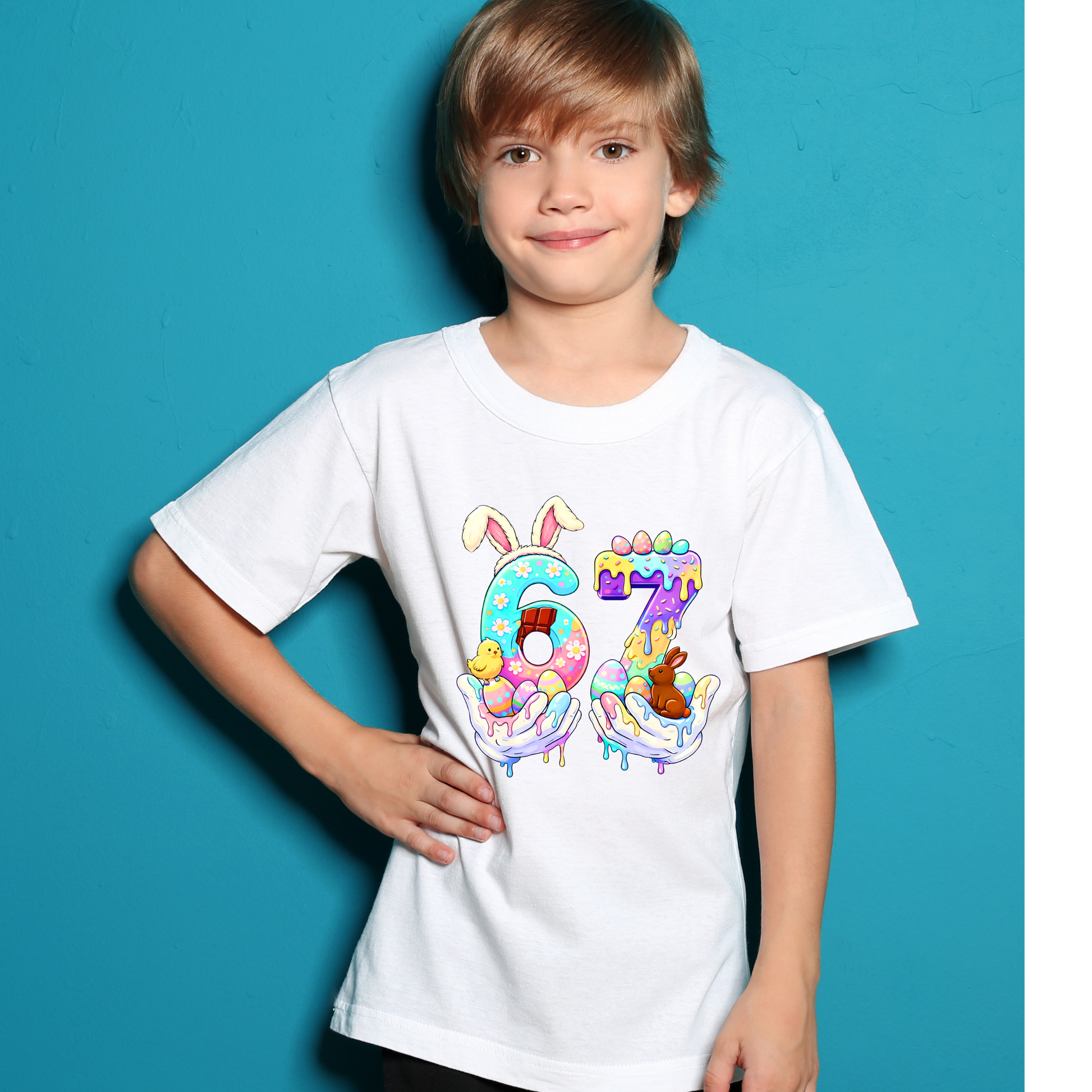 67 Easter Bunny Shirt | Easter Number Shirt | Cute Spring Easter Tee Kendra's Self-Made Originations