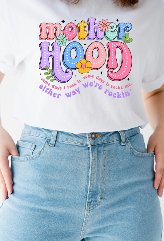 Motherhood Shirt | Funny Mom Life Tee | Cute Mom Graphic Shirt | Mom Humor Shirt | Real Life Mom Tee Kendra's Self-Made Originations