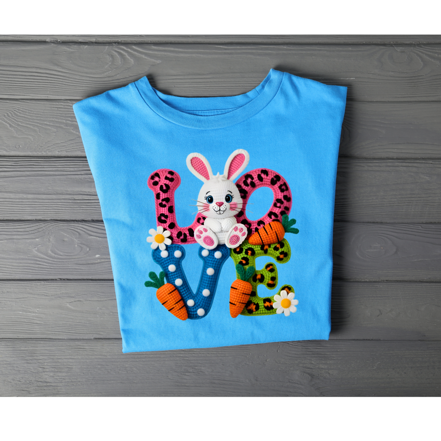 Easter Bunny Love Shirt, Cute Bunny Shirt, Kids Easter Shirt, Spring Bunny Tee, Easter Outfit, Girls Easter Shirt, Bunny Love Tee, Easter Gift Kendra's Self-Made Originations