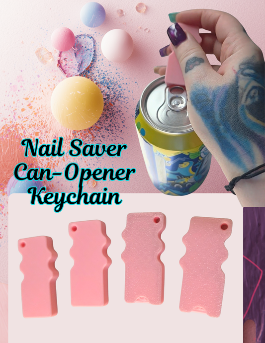Nail Saver Can Opener Keychain – Cute, Practical & Customizable Kendra's Self-Made Originations