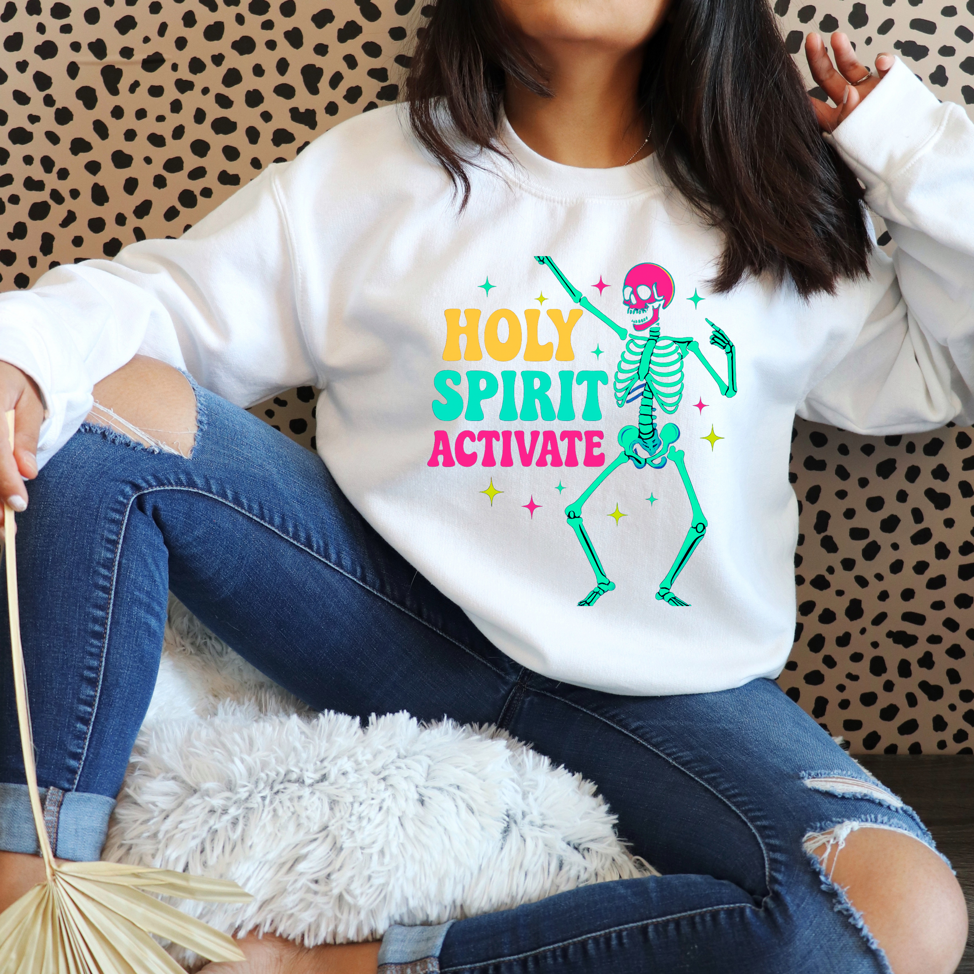 💖💀 Holy Spirit Activate Sweatshirt ✨🙌 Kendra's Self-Made Originations