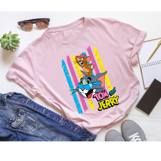 Retro Tom and Jerry Cartoon Graphic Tee Kendra's Self-Made Originations