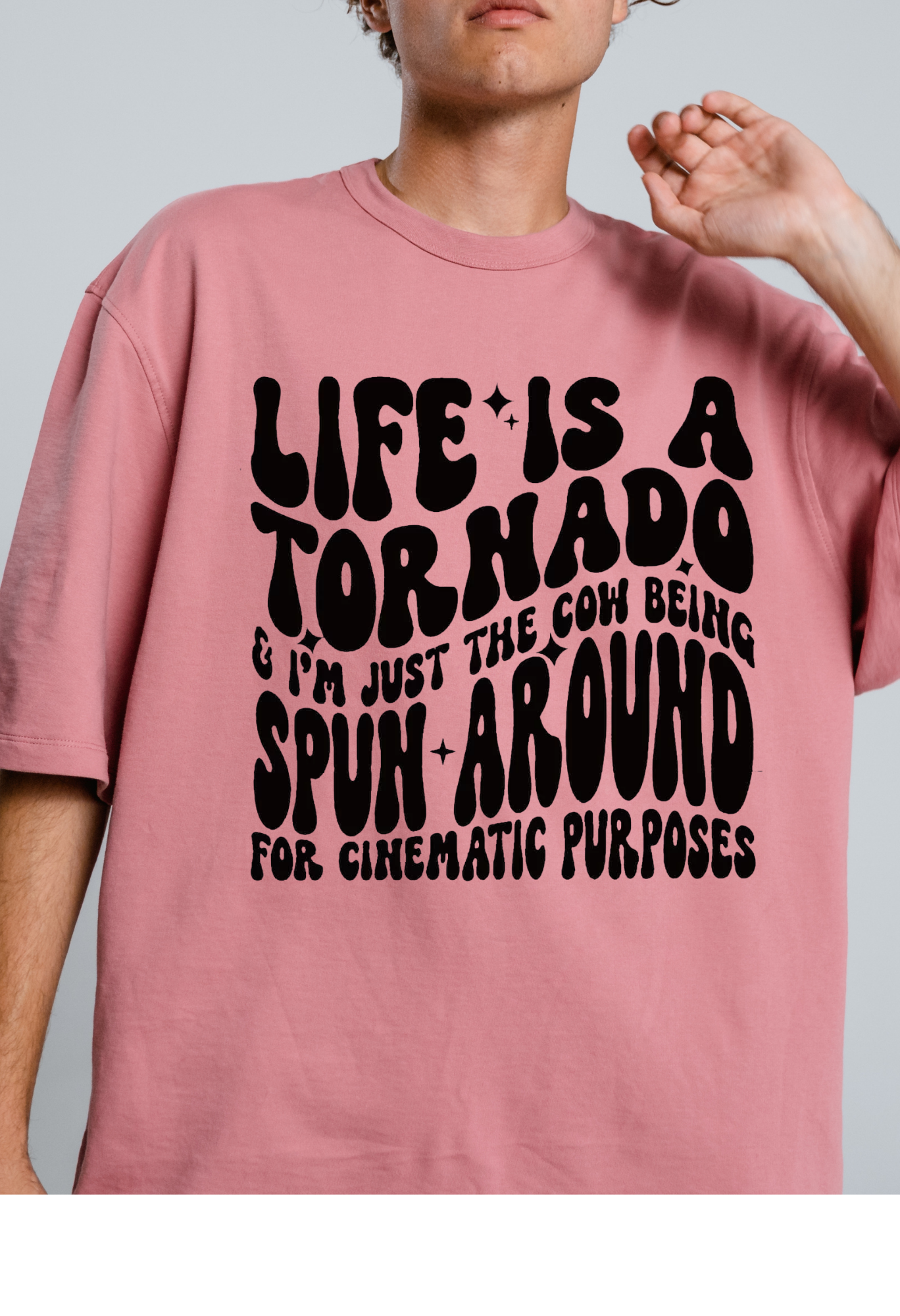 Funny Sarcastic Shirt | Life Is A Tornado Tee | Dark Humor Graphic Tee | Relatable Funny Shirt | Aesthetic Quote Shirt Kendra's Self-Made Originations