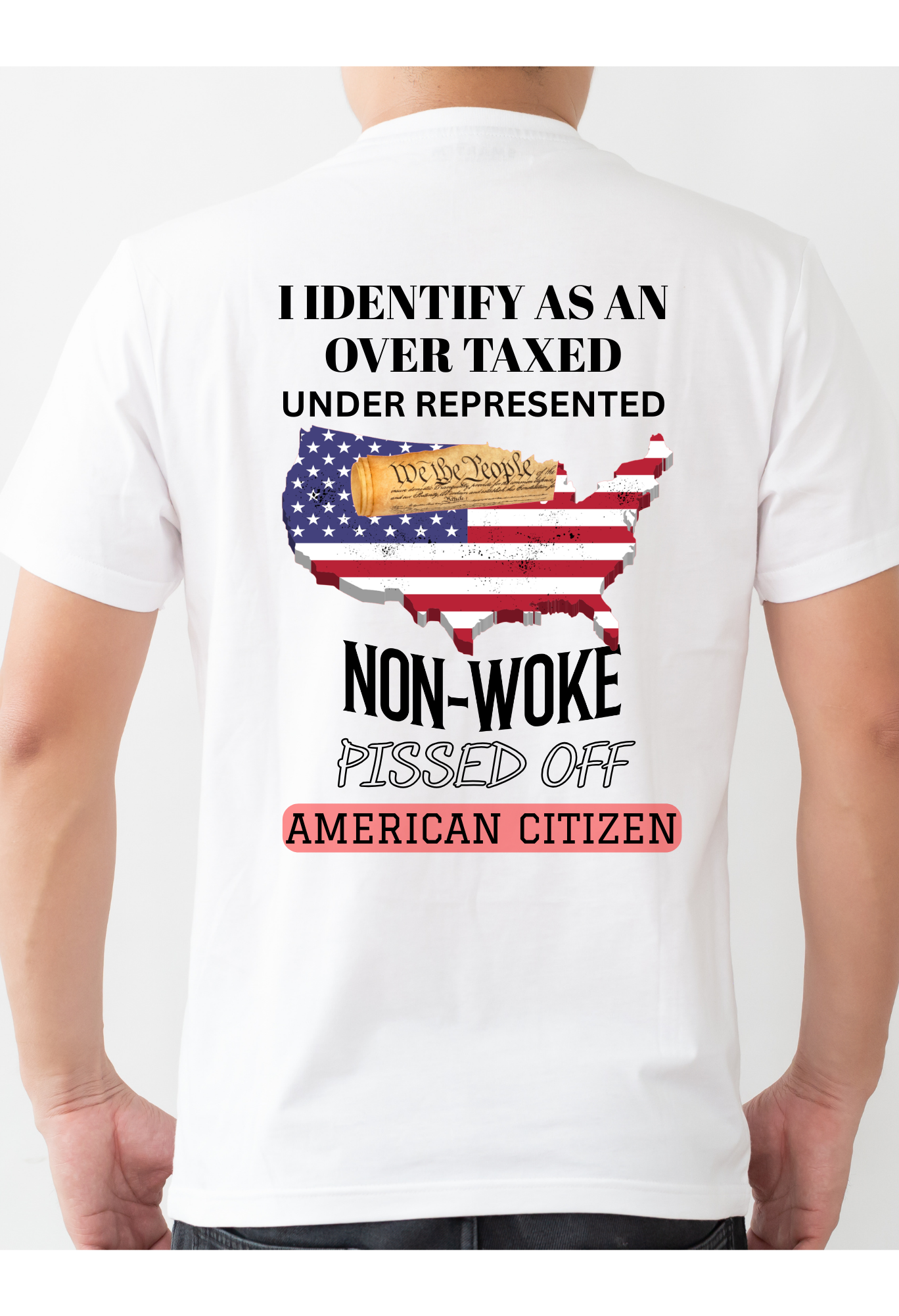Non-Woke American Citizen | Patriotic Freedom Statement T-Shirt Kendra's Self-Made Originations
