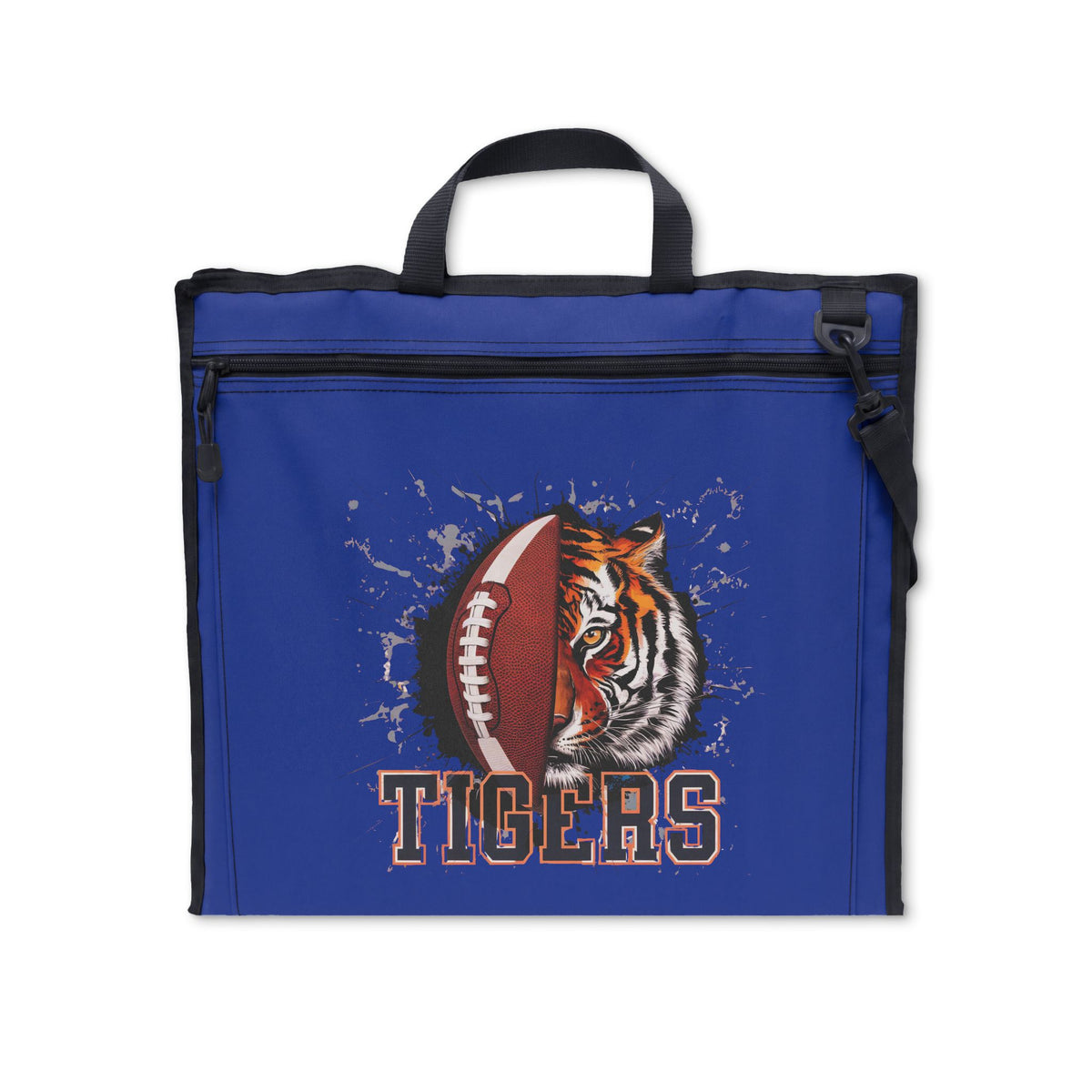 Tigers Football Stadium Seat — Padded Portable Bleacher Chair with Back Support Printify