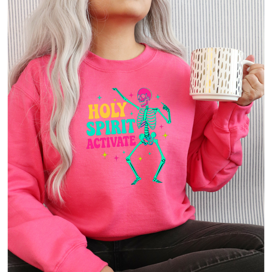 💖💀 Holy Spirit Activate Sweatshirt ✨🙌 Kendra's Self-Made Originations