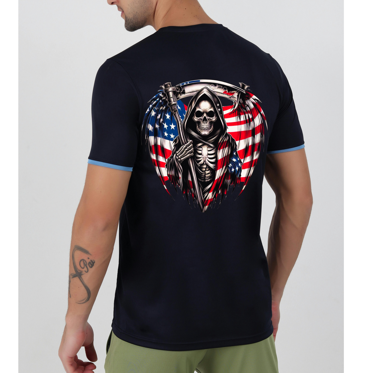 U.S American Grim Reaper T-Shirt 💀 Kendra's Self-Made Originations