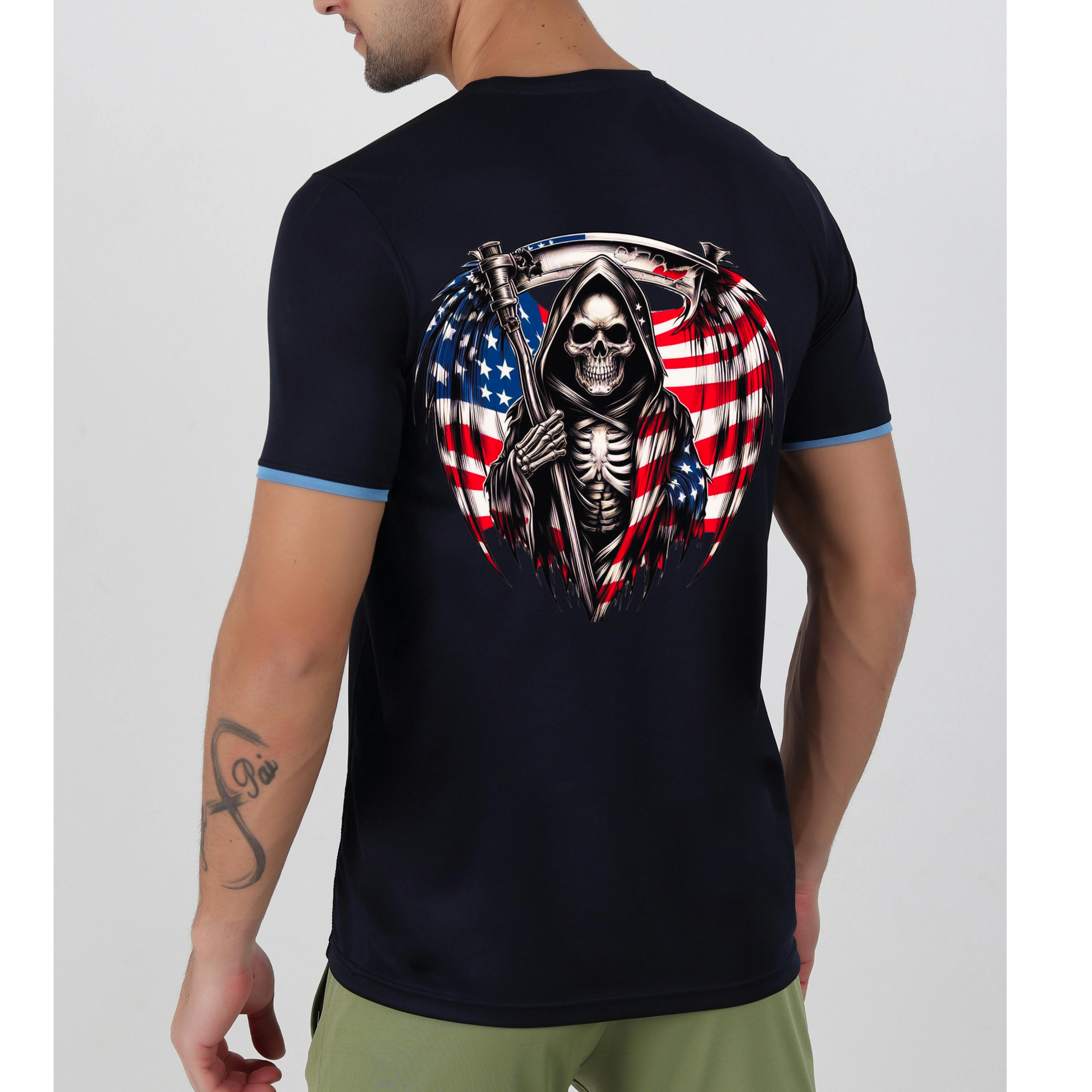 U.S American Grim Reaper T-Shirt 💀 Kendra's Self-Made Originations