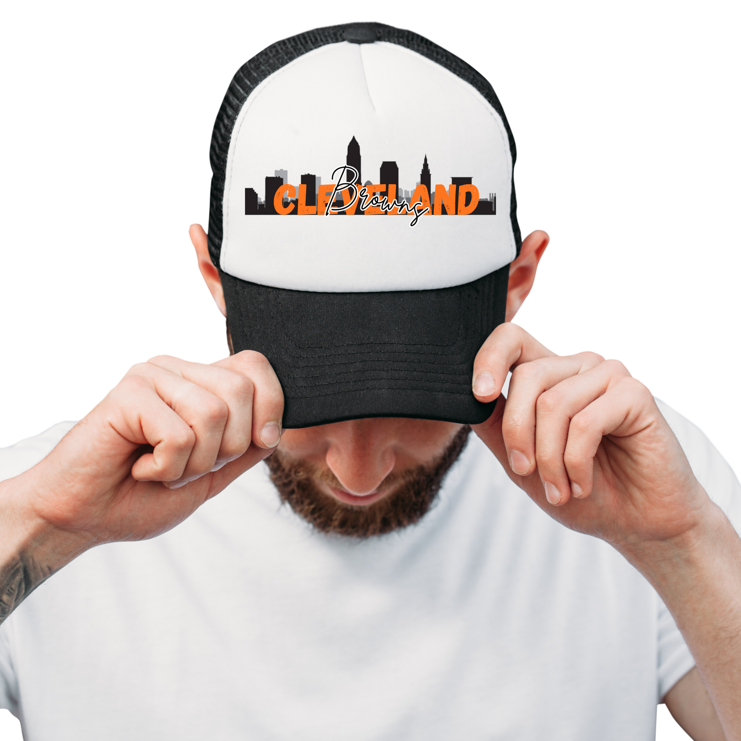 🏈 Cleveland Browns Skyline Trucker Hat Kendra's Self-Made Originations