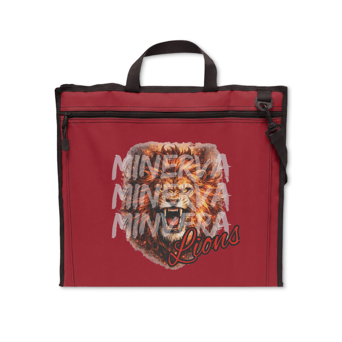 Stadium Seat — Minerva Lions Padded Foldable Chair with Back Support Printify