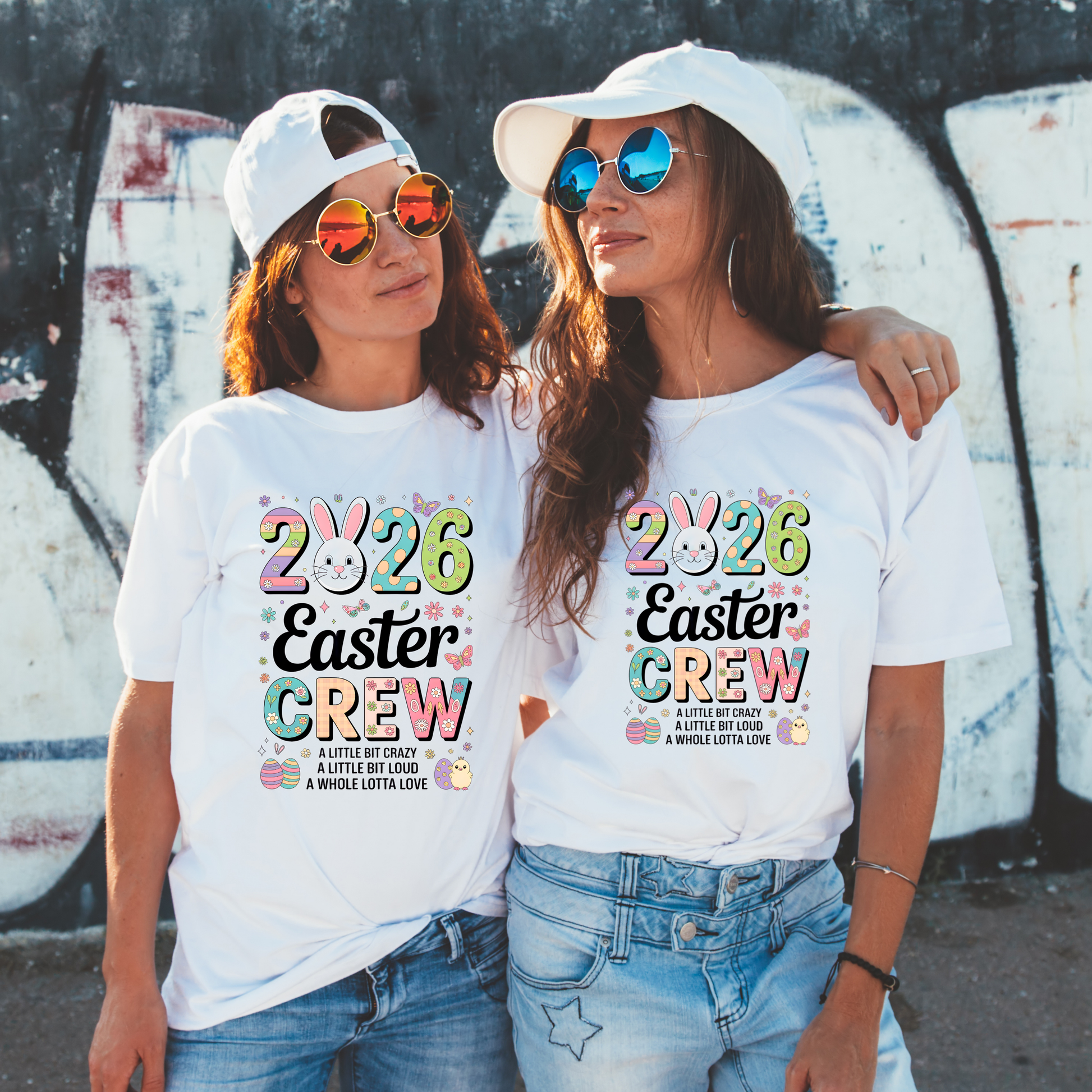 “2026 Easter Crew” Graphic Tee – Funny Family Easter Shirt Kendra's Self-Made Originations