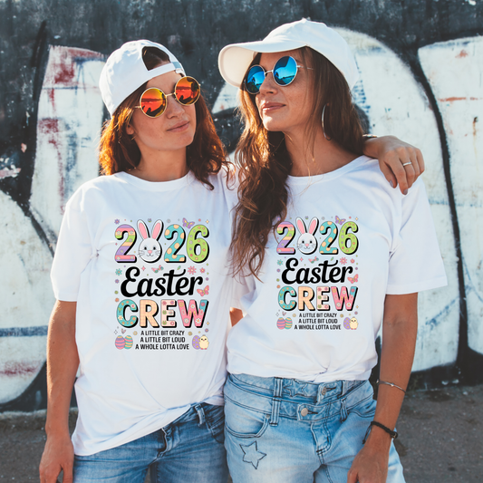 “2026 Easter Crew” Graphic Tee – Funny Family Easter Shirt Kendra's Self-Made Originations