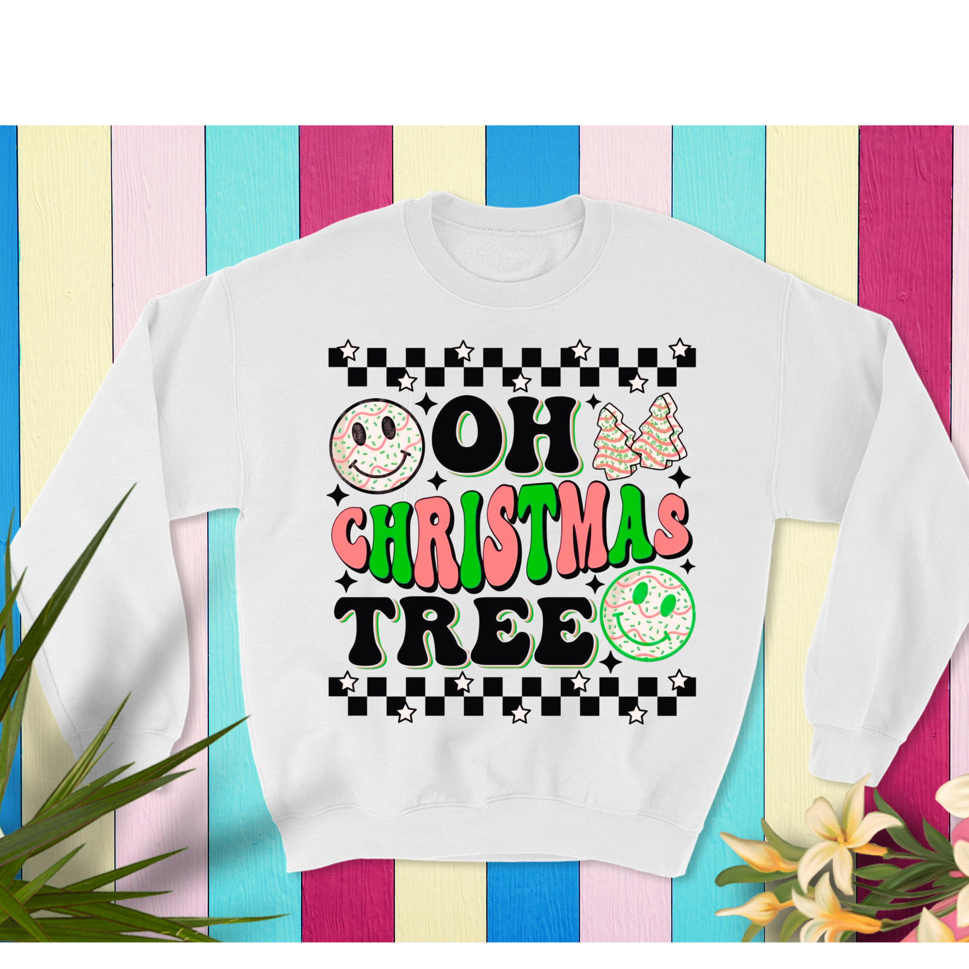 💗🎄 Oh Christmas Tree Holiday Sweatshirt 🎄💗 Kendra's Self-Made Originations